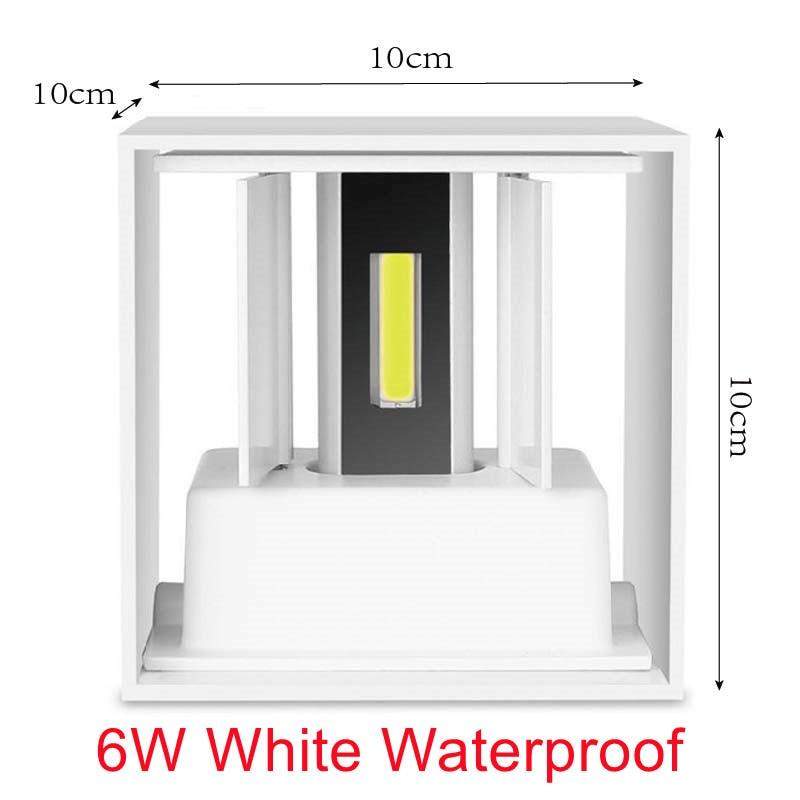 Luminária LED 6W 12W à prova d'água AC85-265V