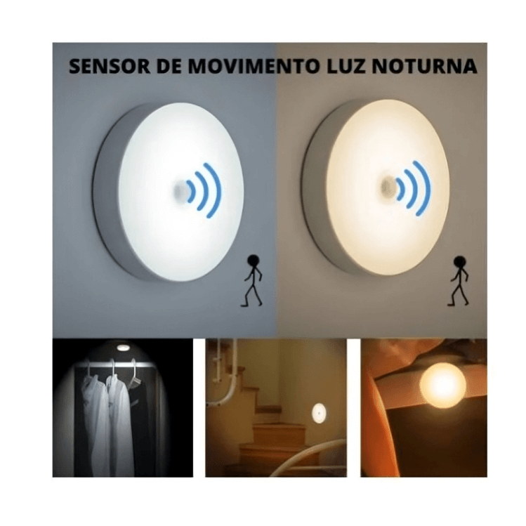 Luz Led com Sensor de Movimento